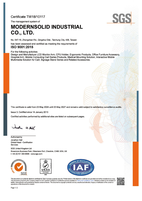 ISO Certificate 2024-2027